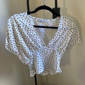 Zara Polka Dot Top